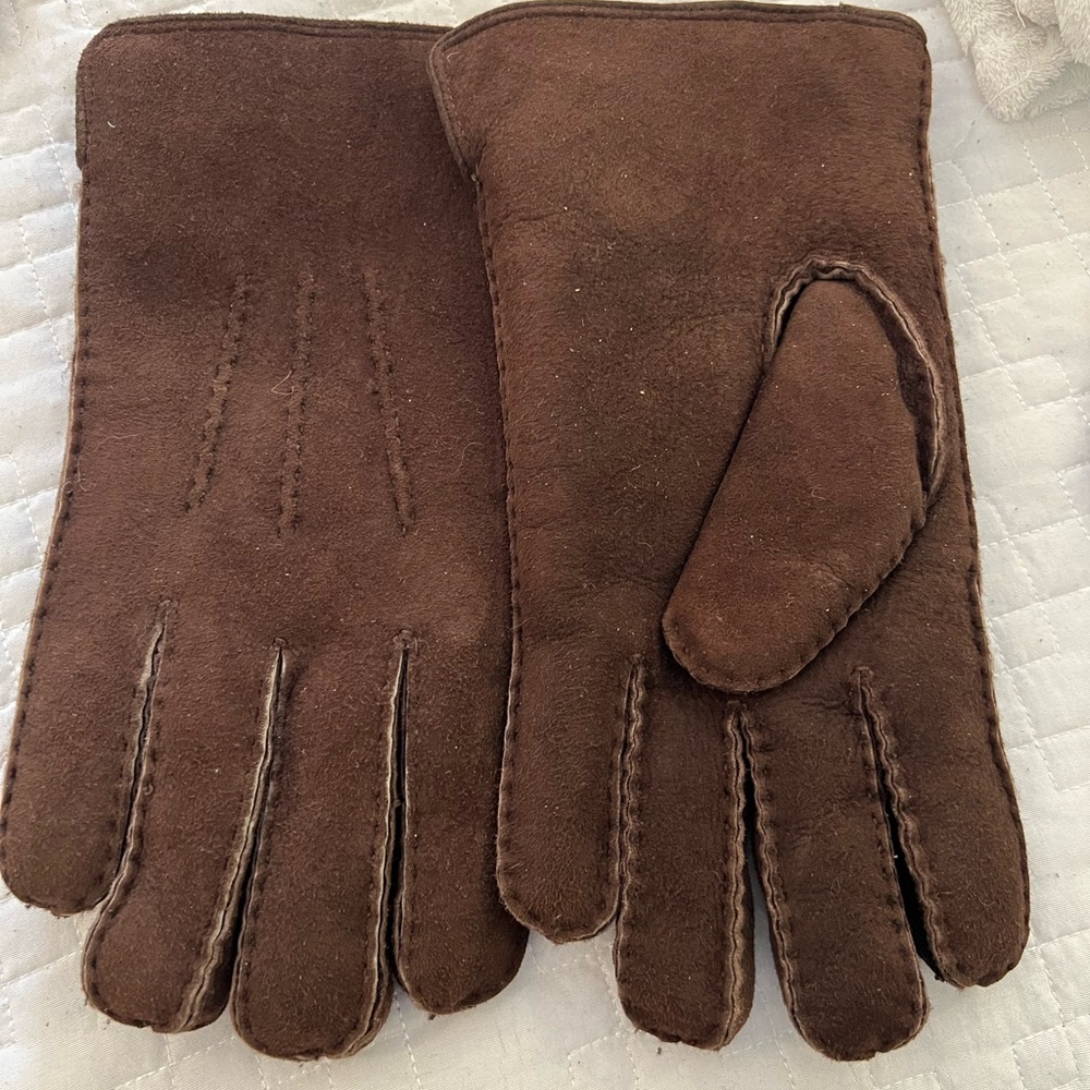 Men suede gloves